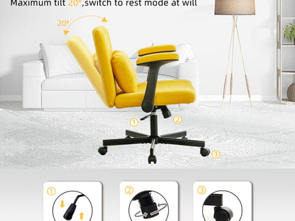 Criss Cross Armrest Office Chair With Wheels
