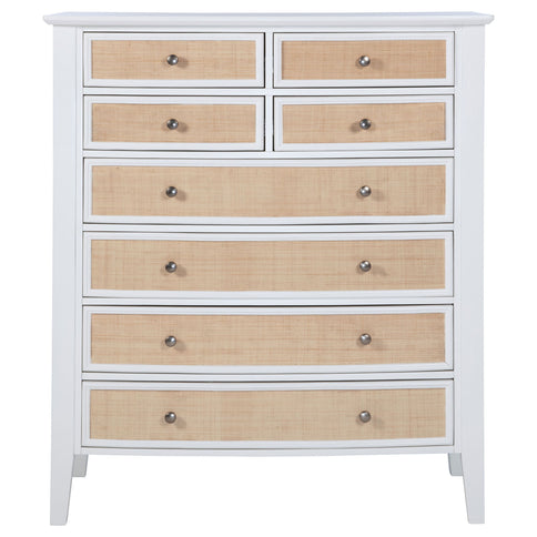 Talia - 8 Drawer Chest - White