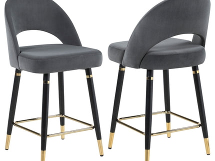 Open Back Counter Height Stools (Set of 2)