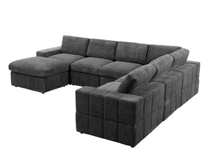 Modular Sectional Sofa, Reversible Set
