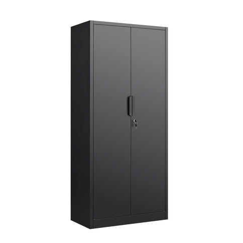 2 Door File Cabinet With Lock, 4 Adjustable Shelves, Heavy-Duty