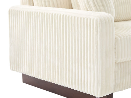 Modern Loveseat Sofa With 4 Pillows