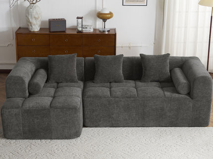 Sectional Free Combined Sofa With 2 Side Pockets