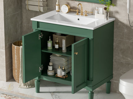 Bathroom Vanity Cabinet With Sink, Soft Close Doors, Storage Cabinet