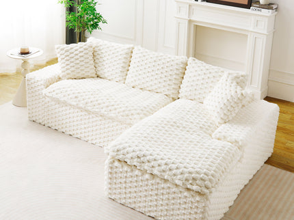 Modular Sofa, Convertible Twin Seat With Chaise Lounge