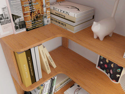 L-Shaped Corner Bookshelf