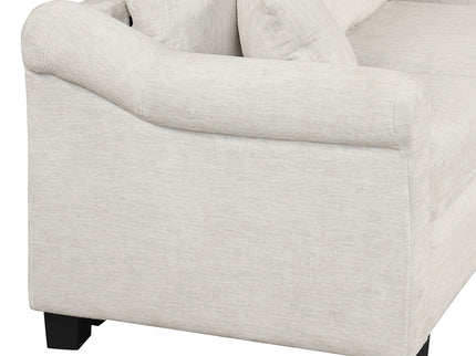Contemporary U - Shaped Sectional Sofa With Movable Storage Ottoman
