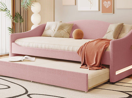 Design Upholstered Daybed With Light And Trundle