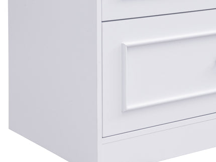 Arched Top Storage Cabinet With Fixed 2 Tier Shelves, 2 Large Drawers