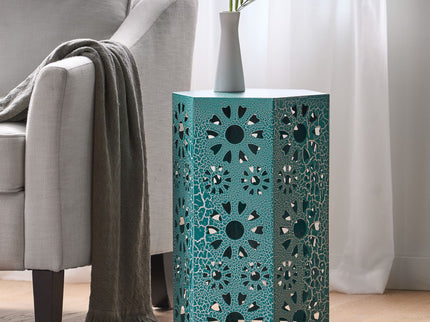 Galore - Side Table With Sunburst Cut Out Design