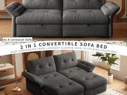 Sofa Bed, 2 In 1 Design For Living Rooms