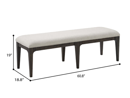 Upholstered Bench - Brown