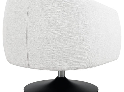 Upholstered Swivel Accent Chair, 360 Degree Rotation - Beige