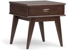 Dark Brown / End Tables / 1 Drawer