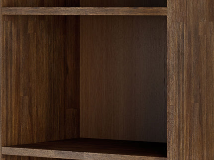 Clarkson - Bookcase With Storage - Rustic Natural Aged Brown