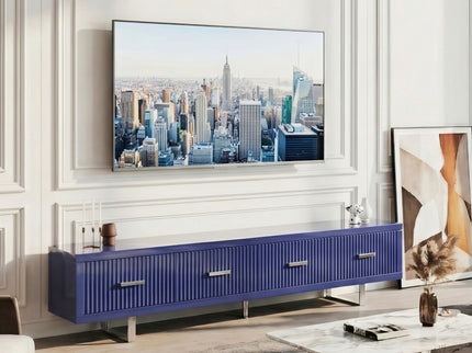 TV Stand With Slatted Drawers