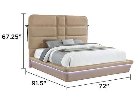 Futura - Upholstered Bed With Tall Headboard