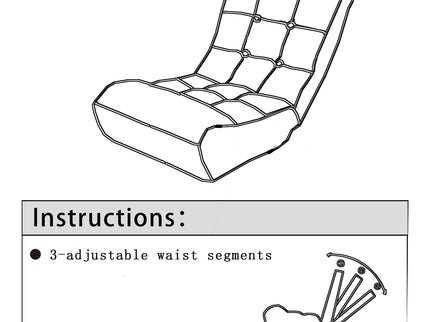 Reclining Japanese Chair Lazy Sofa Tatami Balcony Adjustable Chair