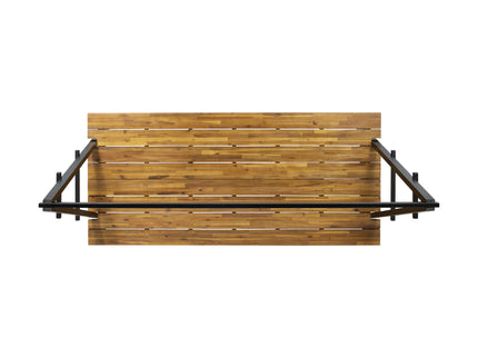 Huckleberry - Acacia Wood Outdoor Dining Table With Plant Hanger - Teak