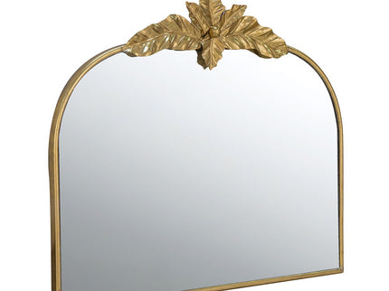 Arched Wall Mirror With Metal Frame, Wall Mirror For Living Room