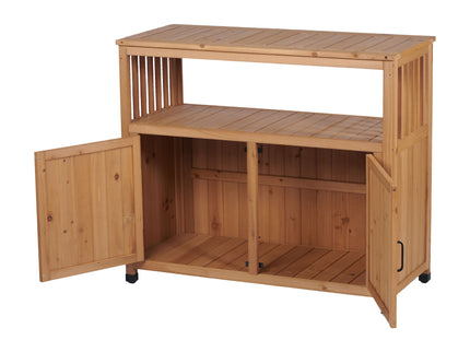 Patio Bar Table Set With Storage