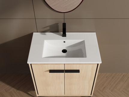 Modern Bathroom Vanity Base With Basin And Storage Cabinet