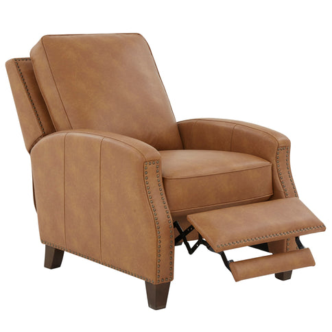 Jack - Push Back Recliner With Track Arms And Nailhead Accents