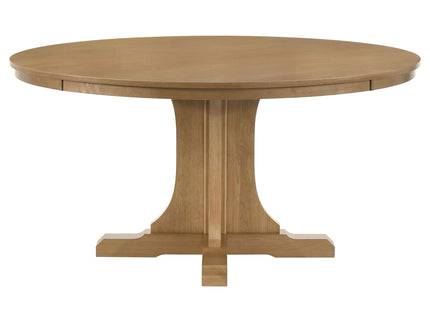 Auburn - Round Dining Table - Natural / Light Brown