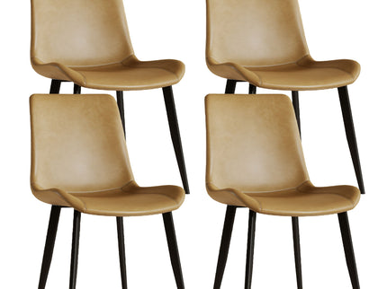 Modern Dining Chair With Carbon Steel Legs