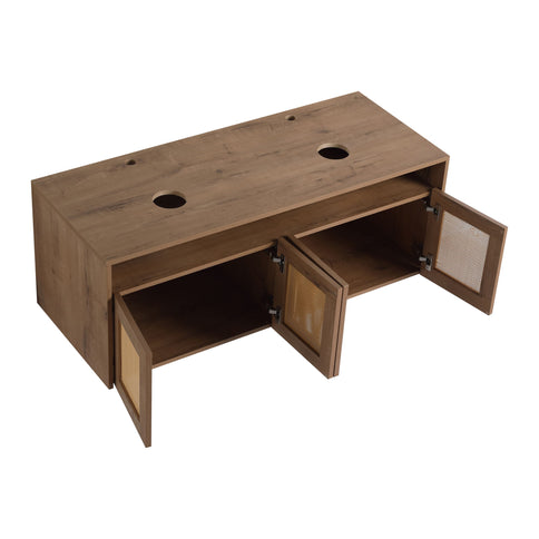 Bathroom Vanity & Art Sink And Storage Rack, Float Mounting Design