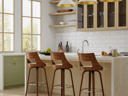 Dallyn - Swivel Bar Stool (Set of 2) - Cream