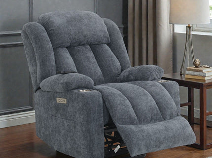 Power Motion Recliner With Lift Heating Massage Function - Blue