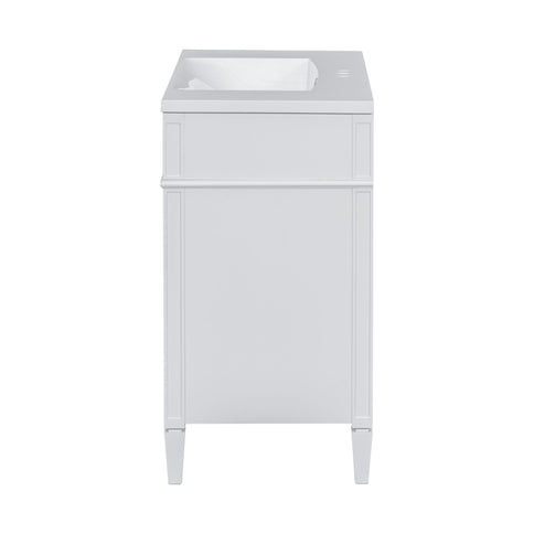 Bathroom Vanity With Mirror Cabinet, Storage Cabinet With 2 Soft Closing Doors And 4 Drawers, Undermount Sink