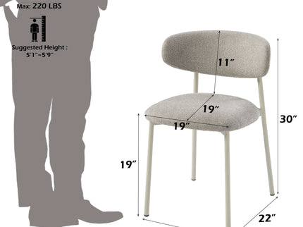 Ingram - Side Chair (Set of 2) - Light Gray
