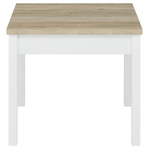 Quintara - 3 Piece Coffee Table Set - Natural / White