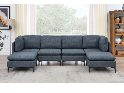 Upholstered Modular Sectional & Tall Legs