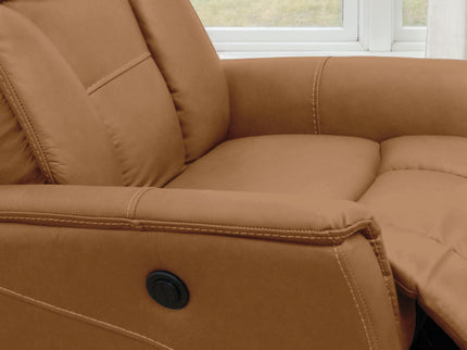 Oslo - Power Recliner With Manual Adjustable Headrest And Power Footrest - Brown