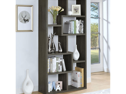 8 Shelf Geometric Bookcase