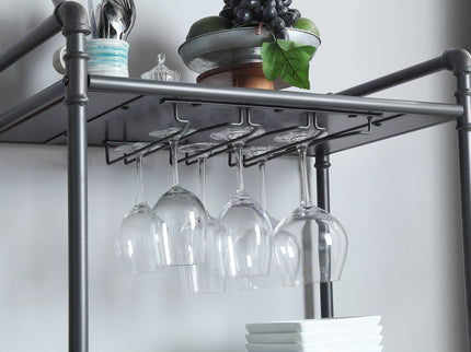 Brantley - Wine Rack - Gray / Oak