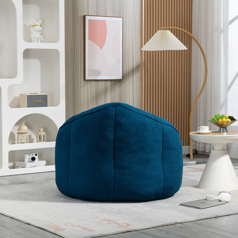Bedding Bean Bag Sofa Chair High Pressure Foam With Footrest