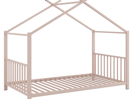 Metal House Platform Bed With Modern Design And Durable Frame