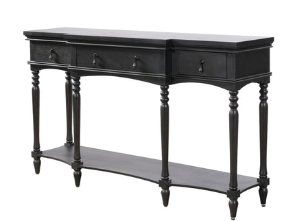 Retro Console Table With 3 Soft Close Drawers