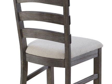 Upholstered Dining Chairs (Set of 2) - Brown - Wood