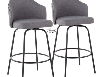 Ahoy - Contemporary Fixed Height Counter Stool (Set of 2)