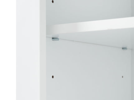 Freestanding Bathroom Vanity Tall With Damping Hinge Doors, Adjustable Shelves - White