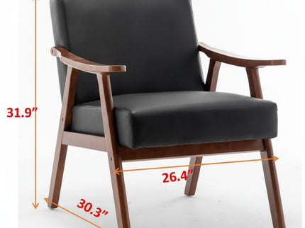 Accent Chair, Classic Mid Century Modern For Extra Seating