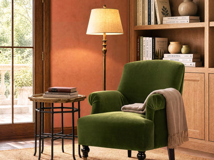 Eloise - Design Pleated Sock Arm Accent Armchair