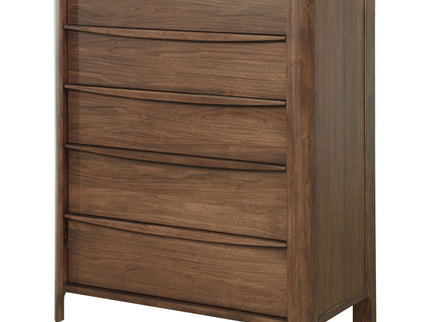 Verona - 5 Drawer Chest With - Walnut