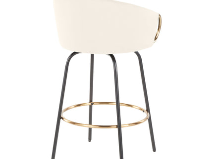 Claire - Contemporary / Glam Counter Stool (Set of 2)