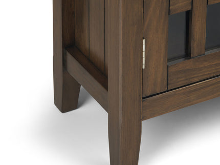 Bedford - Low Storage Media Cabinet - Rustic Natural Aged Brown
